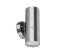 Aurora EN-WL2SS 240V GU10 IP44 Stainless Steel Fixed Up/Down Wall Light