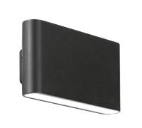 Aurora WallE 12W IP65 Up/Down Wall Light Cool White - Black - EN-WL82BLK/40