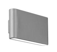Aurora WallE 12W IP65 Up/Down Wall Light Cool White - Grey - EN-WL82G/40
