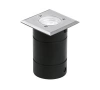 Aurora EN-WU022SS GU10/MR16 IP65 S/S 304 Square Walk-Over Uplight with Clear & Frosted Glass