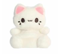 Aurora® Enchanting Tasty Peach® Meowchi Palm Pals™ Stuffed Animal - Bright & Colorful Design for Room Decor - Perfect for Adults, Kids, and Birthdays - Custard 5 Inches