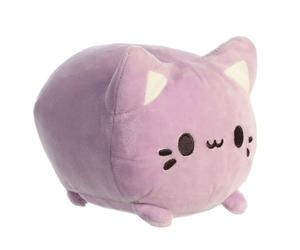 Aurora? Enchanting Tasty Peach? Taro Meowchi Stuffed Animal - Bright & Colorful Design - Showpiece Plush - Purple 7 Inches