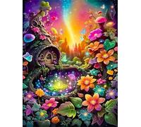 Aurora Fairytale House 2000 Piece Jigsaw Puzzles for Adults, Fun jigsaw puzzles 2000 pieces, Challenging Puzzle Perfect for Game Nights, Finished Puzzle Size is 100x70cm