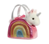 AURORA, Fancy Pals, 61171, Rainbow Unicorn Soft Toy In A Handbag, Gift Idea, Multi-Colour - Plush Soft Toy