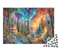 Aurora Fantasy 1000 Piece Jigsaws for Adults & Kids 12 Paper, Aurora Forest Path, Challenging Puzzle, Mental Workout, for Men Women Puzzle Lovers 70x50cm/1000pcs