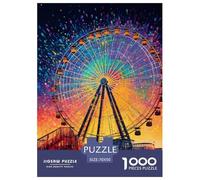 Aurora Ferris Wheel 1000 Piece Paper Jigsaw Puzzles Animation Colourful Beautiful Decoration for Adults And Kids 70x50cm/1000pcs