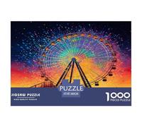 Aurora Ferris Wheel Jigsaw Puzzles for Adults Gifts 1000 Pieces Challenging Games Home DecoRation Brainteasing Amusement Park Jigsaw Puzzle for Adults 38x26cm/1000pcs