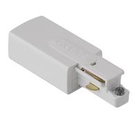 Aurora GB11-3 250V Global Live End Connector Left Hand Single Circuit Track White