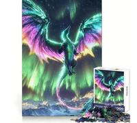 Aurora Genesis Dragon for Adults 1000 Piece Jigsaw Puzzle Thought Training Mind Calming Fun Uniform Cut Xmas Gift (38x26cm)