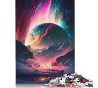 Aurora Glacier Planet Puzzles 1000 Pieces Wooden Puzzles for Teenagers Gifts Brain Teaser Puzzle 1000pcs (75x50cm)