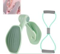 Aurora Glaze Pelvic Floor Trainer, 2025 Upgraded - Anti-Slip Thigh Master with LED & Resistance Band, Adjustable Inner Thigh Toner for Postpartum Recovery, Home Gym Hip Kegel Exerciser
