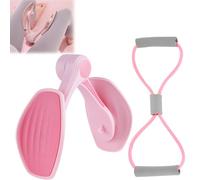 Aurora Glaze Pelvic Floor Trainer, 2025 Upgraded - Anti-Slip Thigh Master with LED & Resistance Band, Adjustable Inner Thigh Toner for Postpartum Recovery, Home Gym Hip Kegel Exerciser