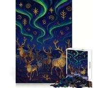 Aurora Guardians 1000 Piece Jigsaw Puzzle for Teenagers Thought Training Pleasant Downtime Uniform Cut Warm Xmas Gift (50x75cm)