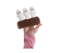 AURORA Hattifatteners On Log Finger Puppets 5-inches, 60352, White