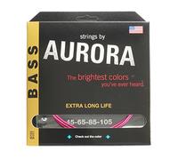 Aurora I.CHEM45-105 Chameleon UV Glow Bass Guitar Strings, Pink, 45-105