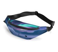 Aurora Ice Fields Fanny Pack for Men&Women,Crossbody Bag with Adjustable Strap,Chest Pack for Running Travel