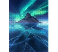 Aurora Iceland Jigsaw Puzzle 4000 Piece, Puzzles for Adults 4000, The Impossible Challenge, Jigsaw Puzzle Games Classic Educational, Wooden Puzzles, for Home Wall Decoration Gift FNKL1-580
