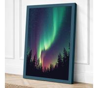 Aurora in the North Canvas Wall Art Print 30x20 Inch