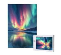 Aurora Jigsaw Puzzles for Adults 500, Landscape Puzzles for Adults Wooden, Funny/Difficult/Impossible/Challenging Decompression Games, As a Birthday for Women and Men M-1750