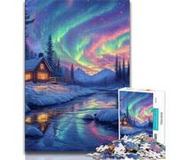 Aurora Jigsaw Puzzles for Teenagers 1000 Piece Puzzle,Learning Educational Toy for Is Ideal As A Gift for The Whole Family (75x50cm)