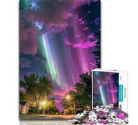 Aurora Landscape 1000 Pieces Jigsaw Puzzles For Teens And Adults,Help The Brain Exercise Addictive Toys to Cultivate Patience Suitable for Couples 38x26cm