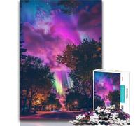 Aurora Landscape Jigsaw Puzzles for Adults 1000 Jigsaws,Family Game Stress Reliever Difficult Challenge Gifts for Friends And Family (75x50cm)