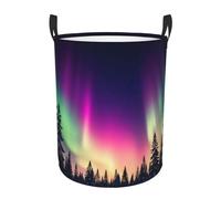 Aurora Light Laundry Basket Hamper Large Kids Storage Basket Toy Organizer Bins For College Dorms, Boys Girls Baby Bedroom,Bathroom