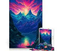 Aurora Lullaby Jigsaw Puzzles 1000 Piece for Adults Logical Skill Relaxing Pastime Precise Join Cozy Xmas Gift (38x52cm)