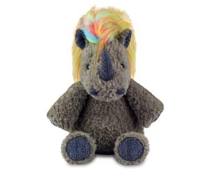 Aurora Luxe Boutique Azari Rhino 10in Grey 31cm Plush Soft Toy 30cm 0m+