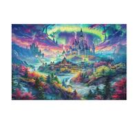 Aurora Magical Castles 1000 Pcs Jigsaw Puzzle Bundle Family Puzzle Lovers Fun Family Game Mindful Activity Spring Gift Precision Cut Cardboard 1000 PCS
