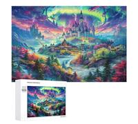 Aurora Magical Castles 1000Pc Jigsaw Puzzles Adults ChildrenJigsaws Post-Retirement Leisure Challenging Puzzle Great Gift Seniors Stress Reliever 1000 PCS