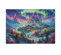 Aurora Magical Castles 300 Pcs Jigsaw Puzzles Puzzles for Adults Teens Fun Family Game Team Building Stress Reducing Autumn Eco Friendly Cardboard 300 PCS