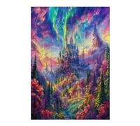 Aurora Magical Castles 300 Piece Jigsaw Puzzle Pack Teens Beginners Cognitive Development Puzzle Fans Group Play Anniversary Recycled Cardboard 300 PCS
