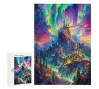 Aurora Magical Castles 300Pc Jigsaw Puzzles Suitable All AgesJigsaws Thoughtful Graduation Gift Family Activity Colourful Design Home Decor 300 PCS