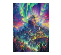 Aurora Magical Castles 500 Piece Jigsaw Puzzle For Men Cognitive Development Adults Anxiety Memory Care Mothers Valentines Gift High-grade Rigid Cardboard 500 PCS