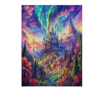 Aurora Magical Castles 500 Piece Pack DIY Jigsaw Puzzle Collectors Cognitive Development Educational Decorative Puzzle Gifts for Adults Rigid Cardboard 500 PCS