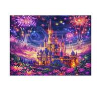 Aurora Magical Castles 500 Pieces Premium Jigsaw Puzzle Adult Jigsaws Educational Challenge Mental Exercise Wall Art Winter Thick Cardboard 500 PCS