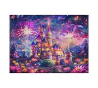 Aurora Magical Castles 500 Pieces Set Classic Jigsaw Puzzle Couple Puzzle Partners Mind Relaxation Wall Decor Easter New Year Recycled Cardboard 500 PCS