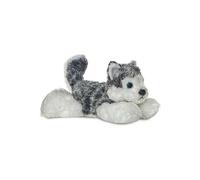 Aurora, 31293, Mini Flopsie Husky Mush, 8In, Soft Toy, Grey and White