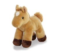 Aurora Mini Flopsies Prancer Light Brown Horse Soft Toy Brown