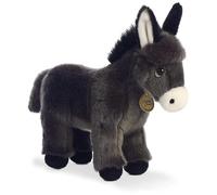 Aurora Miyoni Donkey Foal 28Cm Soft Teddy Plush Toy Stuffed Animal Black Gift