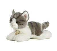Aurora MiYoni, Tabby Cat 8 Inches, 10813, Grey and White, Soft Toy for Children