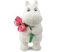 Aurora Moomin Standing With Pink Flower 6.5 Inch Soft Toy