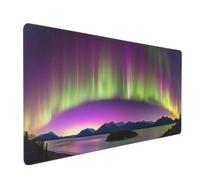 Aurora Mouse Mat xxl Gaming Mouse Pad 1400x600 mm non Slip Desk Mat, Purple Extended Large Mousepad Waterproof & Durable & Stitched Edges Keyboard Mat for Home, Office, Gaming Room (56x24 Inch) 2S-787