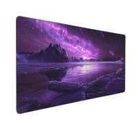 Aurora Mouse Mat xxl Gaming Mouse Pad 900x500 mm non Slip Desk Mat, Purple Extended Large Mousepad Waterproof & Durable & Stitched Edges Keyboard Mat for Home, Office, Gaming Room (36x20 Inch) 2S-678