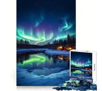 Aurora Mysteries for Adults 1000 Piece Puzzle Mental Skill Gentle Engagement Solid Fit Chic Xmas Gift (38x26cm)