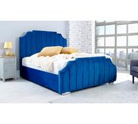 Aurora Ottoman Bed: Small Double /Blue