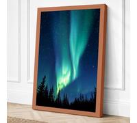 Aurora Over Silence Canvas Wall Art Print 24x16 Inch (61 x 41 cm)