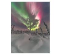 Aurora Paint by Numbers for Adults Landscape Painting by Numbers for Adults, Art Supplies with Color Canvas for Painting 95x70cm 36 Colors of Acrylic Paint and Brush, Wall Art for Room Decor YH2-3926