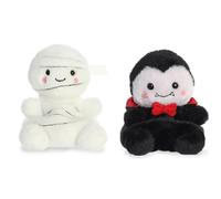 Aurora Palm Pals 5" Halloween Plush Bundle of 2, Brendan Mummy and Viktor Vampire